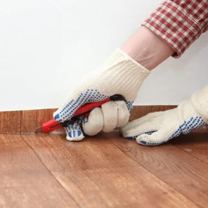 Укладка линолеума